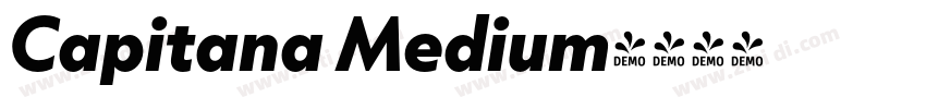 Capitana Medium字体转换